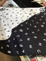 Small fragrant letters ---- Black and white color