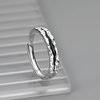 Vintage Abyss Ring Men's Trendy Hip-Hop Finger Ring Fashion Niche Glue Drop Adjustable Split Ring