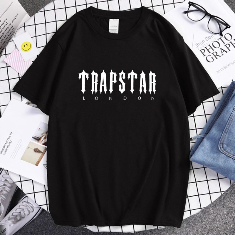 Trapstar London printed men's and women's T-shirts round neck short sleeves cross-border Europe and the United States