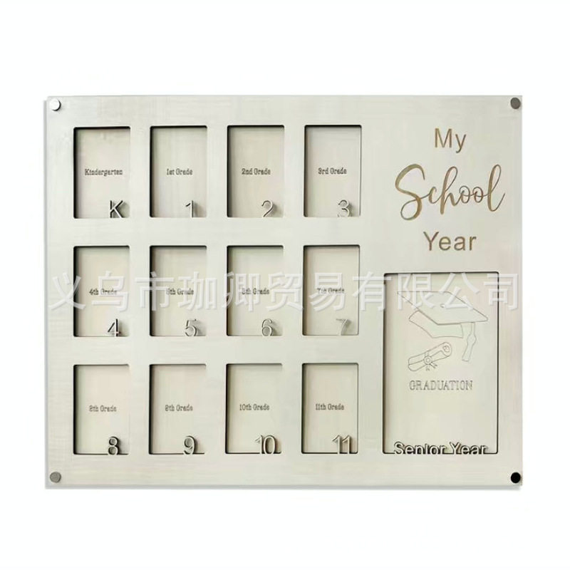 Cross Border School Years Photo Frame Graduation Wooden Photo Frame Photo Collage Gift