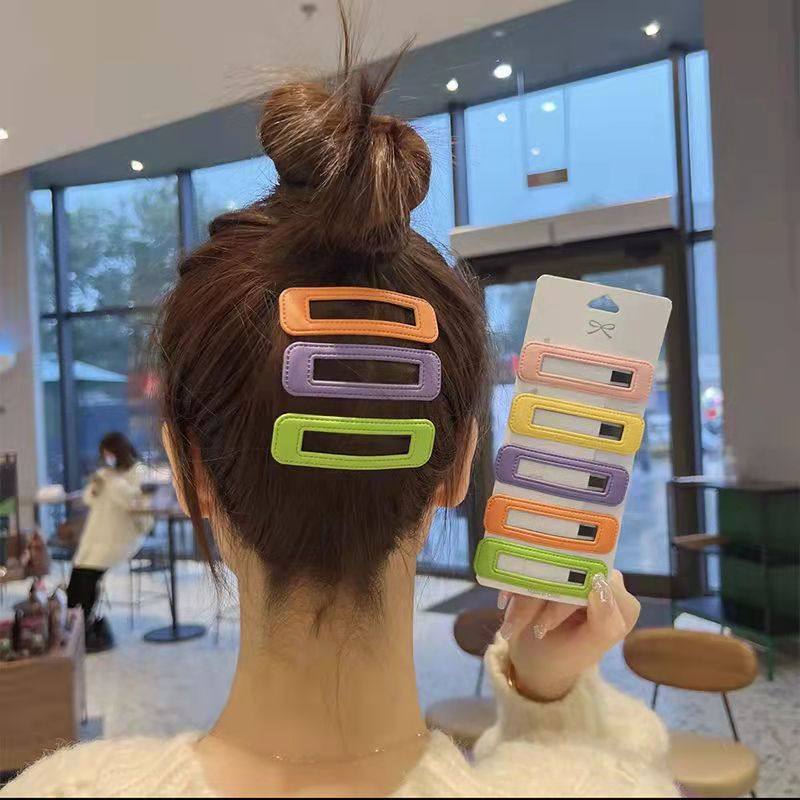 2025 Spring and Summer New Elegant Bb Clip Candy Color Side Clip Bangs Hairpin Ball Head Versatile Hairpin Hair Accessories