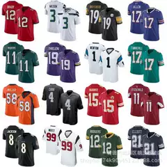 Foreign Trade Jersey Chiefs Packers Pirates Raiders Panthers Crow Steelers Bill Mustang Denim Dolphins Jersey