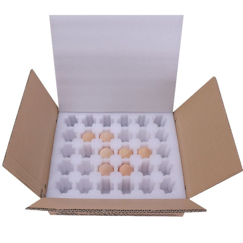 Egg Tray Carton Egg Box Local Egg Express Packaging Box Gift Box Anti-Collision Foam Box Storage Box Pearl Cotton Tray