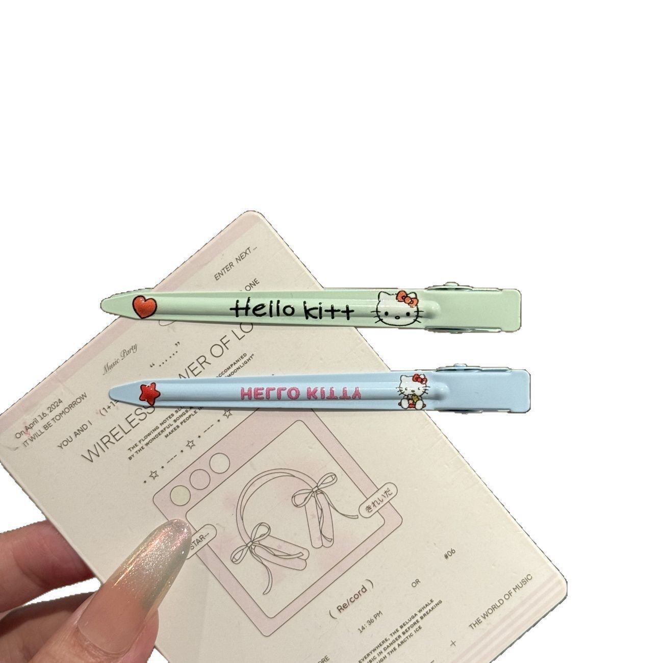 超仙卡通KT猫鸭嘴夹蓬松洗脸化妆一字夹高颜值少女碎发刘海夹发卡