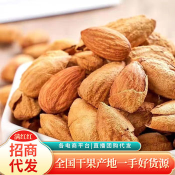 Cream Flavor Paper skin almond wood wholesale 500g hand-peeled almond Badamu snack large almond wood