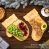 Christmas Wooden Tray Home Party Cheese Board Cake Tray Kidsren's Fruit Plate Candy Decoration Dinner Plate