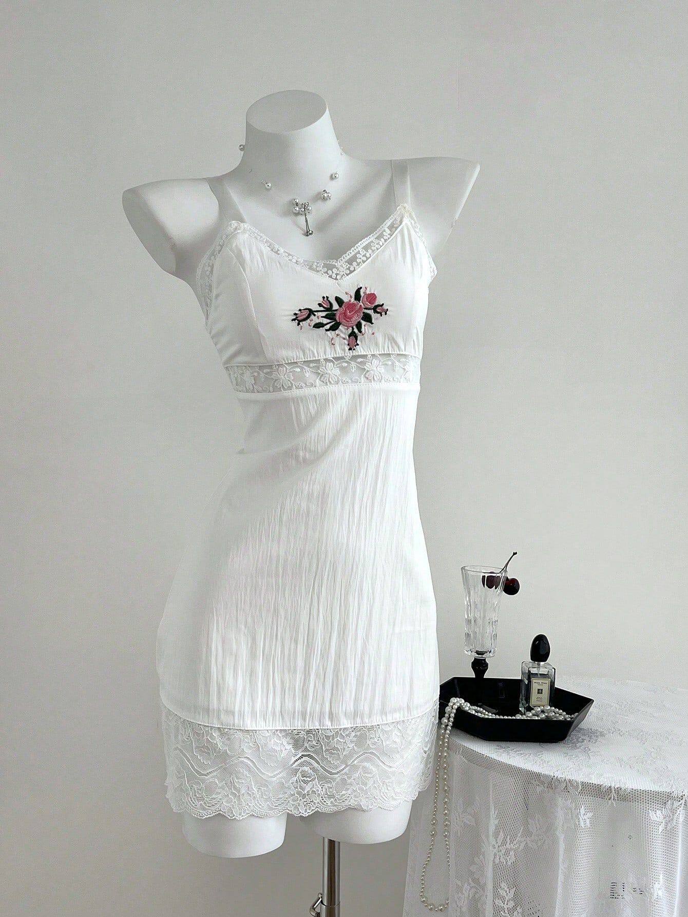 Summer Sexy V Neck Lace Bodycon Dress for Women Elegant Design Adjustable Straps Lightweight Fabric Perfect for
