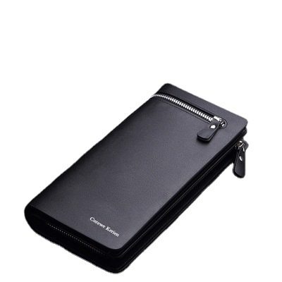 Manufacturers new men's mobile phone Bag Men's multi-functional large-capacity business zipper clutch bag wallet in stock