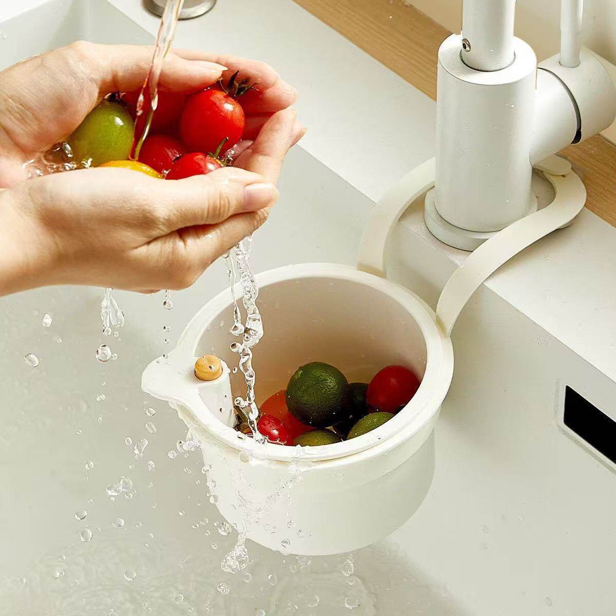 Hanging Drain Basket for Household Kitchen Sink to Separate Food Residue, Hanging Drain Bag to Save Space