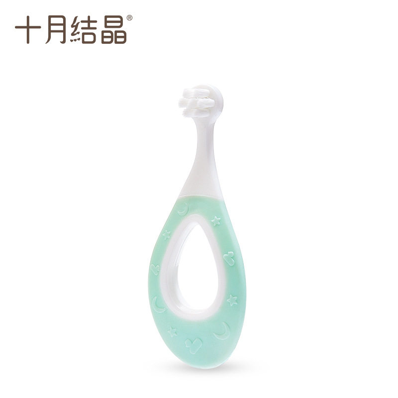 十月结晶牙刷细软毛防吞咽防滑训练护齿儿童牙刷2支装 SH1311,淘宝优惠券,粉丝福利购,淘宝优惠卷