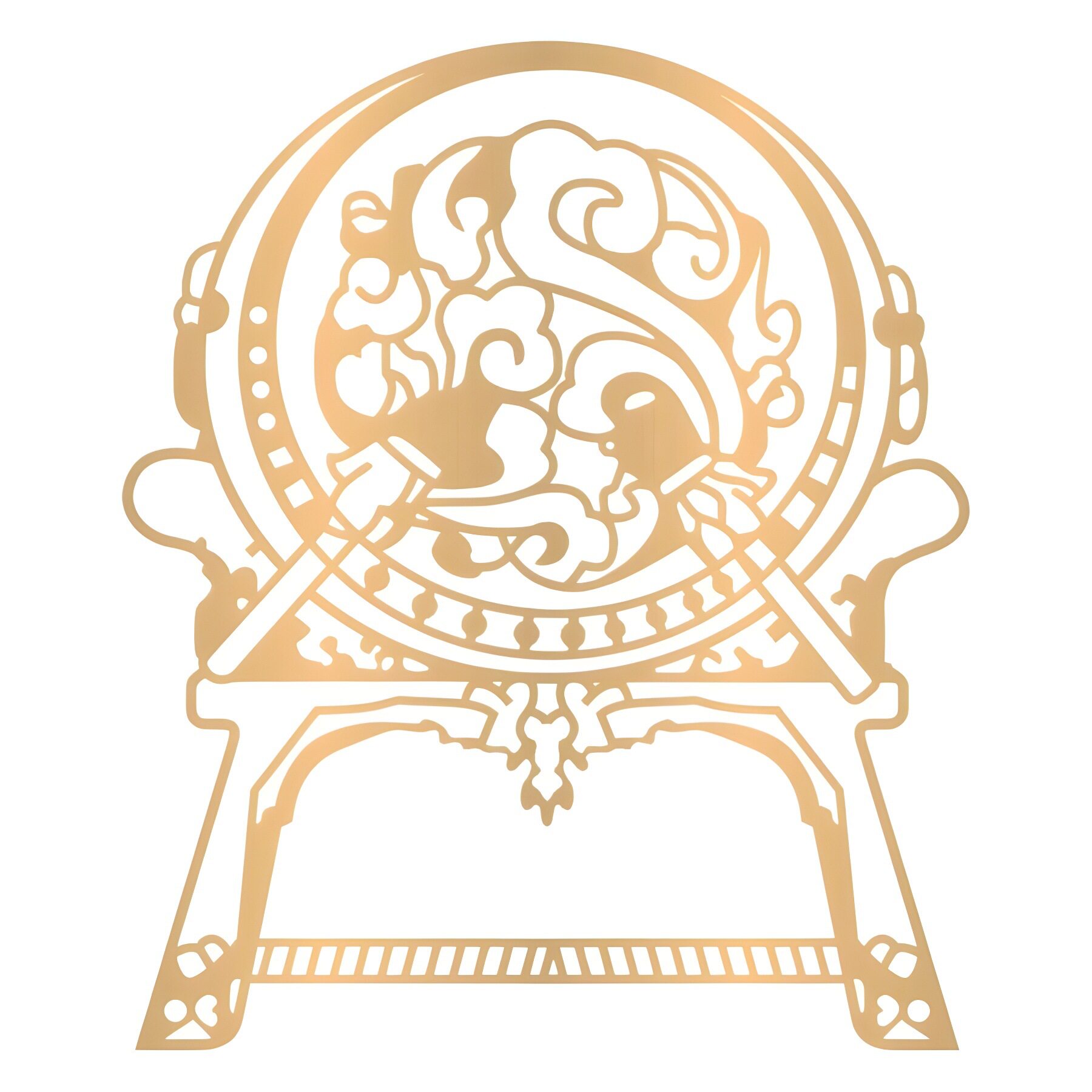 Guofeng Classical Guofeng Student Metal Musical Instrument Bookmark Graduation Gift Hollow Creative Guzheng Brass National Tide Bookmark