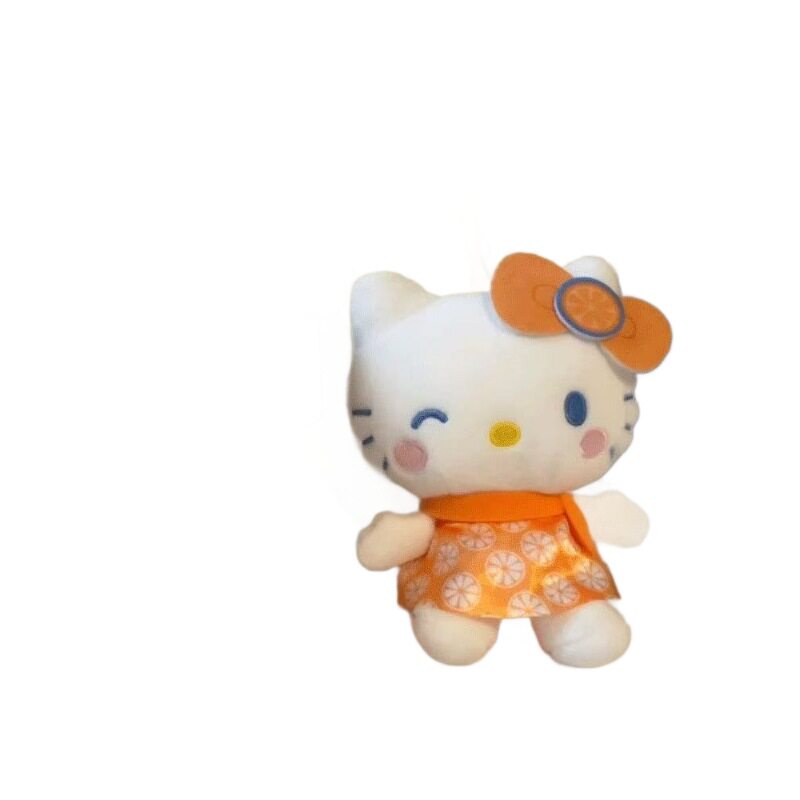 Hong Kong Limited Orange Hellokitty Doll Contrasting Color Doll Backpack Boutique Plush Bag Pendant Keychain