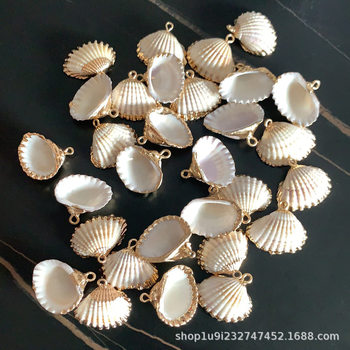 Aibeilai Electroplated Phnom Penh Conch Shell Mixed Bag Phnom Penh Conch Shell Pendant Necklace Wholesale
