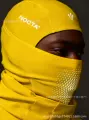 Three-pronged mask yellow
