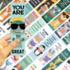 30 cartoon animal bookmark series simple hand account literary creative material ins reading paper bookmark can be DIY