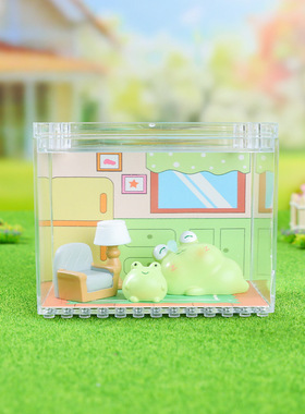 小熊小猫小鹿狐狸灯独角兽工艺品摆件青蛙小猪小象小鸡造型不倒翁