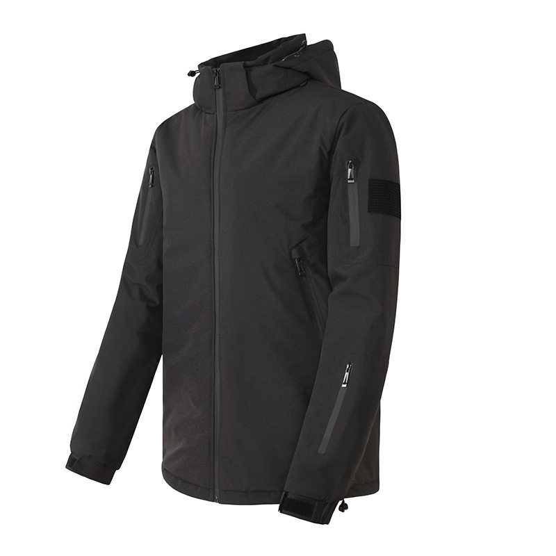Outdoor Winter Heated Jacket for Men, USB Heated, Warm, Electric Heating, Cold-Proof, Warm Windbreaker, Hooded Jacket