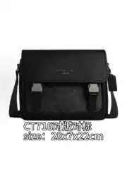 2025 New C Brand Men's Classic Logo Monogram Racer Messenger Bag Flap Crossbody Casual Versatile
