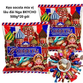 Russian Style Mixed Candy Chocolate Multi-Flavor Fudge Chocolate Wedding Candy New Year Snacks Wholesale Free Shipping