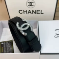 Xiaoxiang silver buckle Black Belt