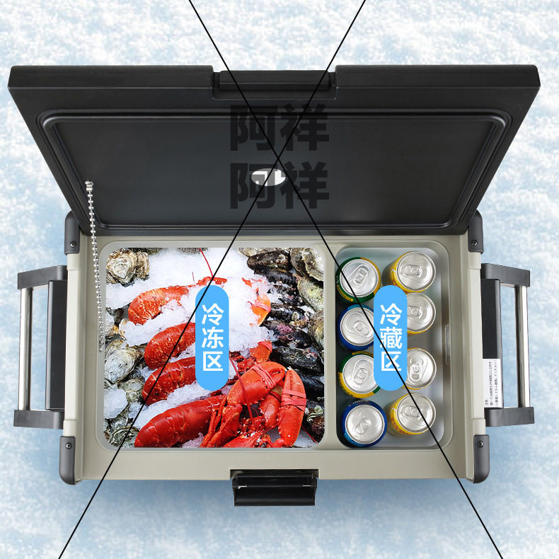 Compressor car freezer truck 24V Mini Mini refrigerator small household refrigeration car home dual-use quick freezing