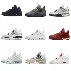 Putian Pure Original Cross-Border Aj4 Wear-Resistant, Non-Slip, Comfortable, Versatile, Casual, Breathable Men's and Women's Sports Basketball Shoes