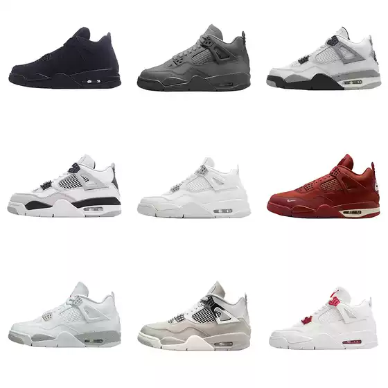 Putian Pure Original Cross-Border Aj4 Wear-Resistant, Non-Slip, Comfortable, Versatile, Casual, Breathable Men's and Women's Sports Basketball Shoes