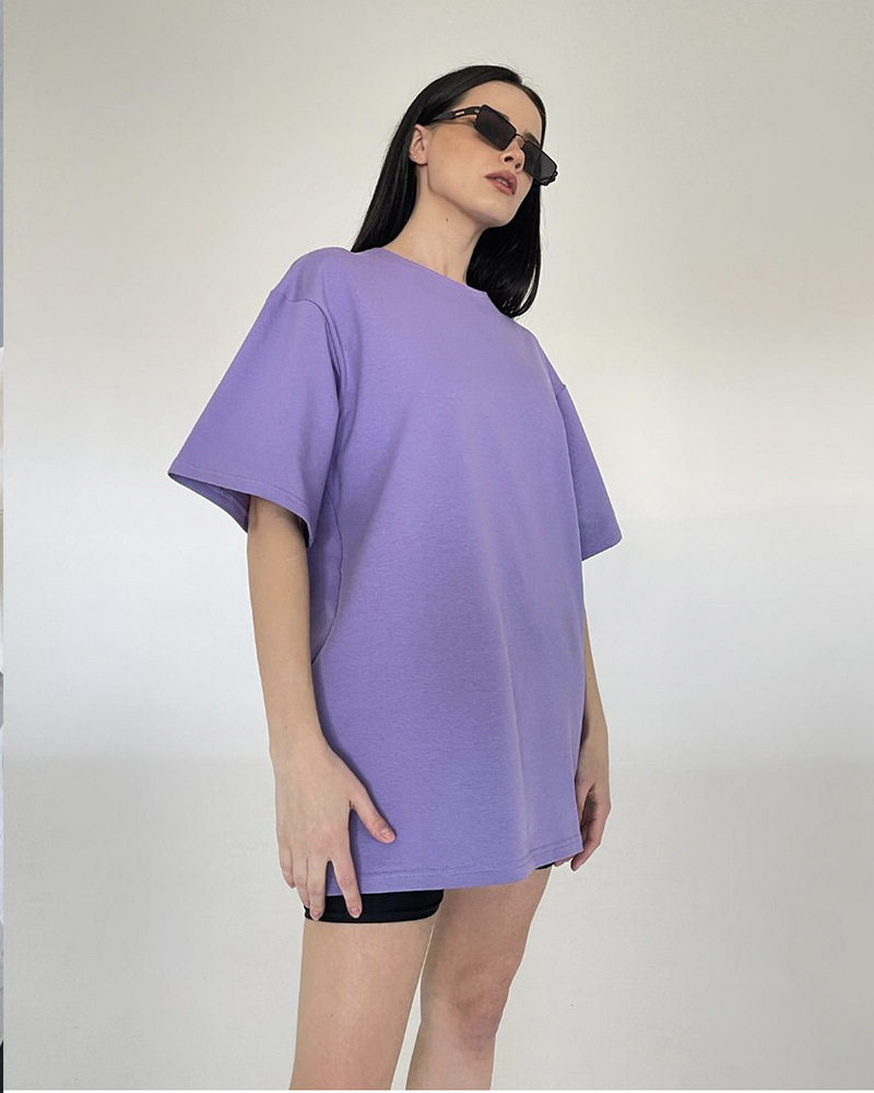 Womens Loose Fit Solid Color T Shirt 100 Cotton Short Sleeve Versatile Style Spring Summer Collection Wholesale