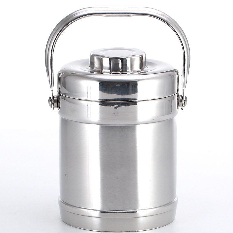 Stainless Steel Thickened Insulation Lunch Box Three-Layer Pot Large Capacity Insulation Bucket Student Adult Office worker Lunch Box