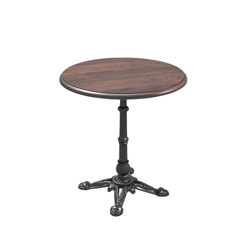 美式复古实木方形桌椅组合咖啡厅奶茶店甜品店西餐厅清吧商用桌子