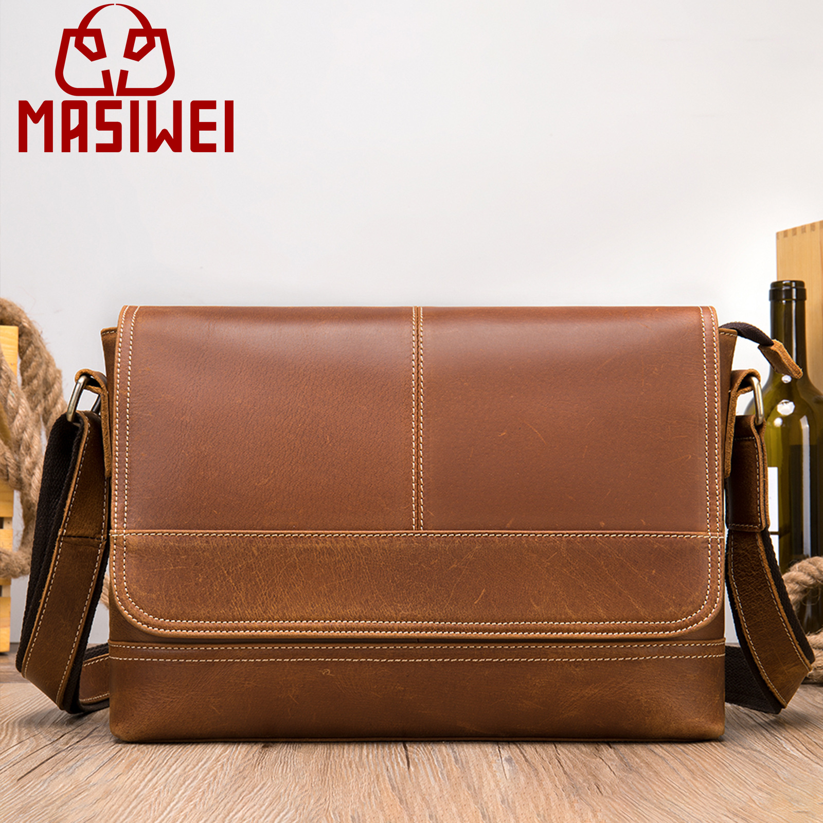 (Mới) Mã A2656 Giá 1590K: Túi Đeo Vai Nam Gutdbu Cao 10Cm Phong Cách Âu Mỹ Túi Xách Ví Nam Chất Liệu Da Bò G04 10 Sản Phẩm Mới, (Miễn Phí Vận Chuyển Toàn Quốc).