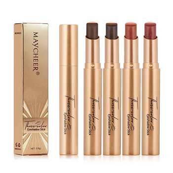 Cross-Border Maycheer Three-Color Eye Shadow Stick, Delicate Pearlescent Gradient Eye Shadow Glitter, Natural Gradient, Popular in Southeast Asia