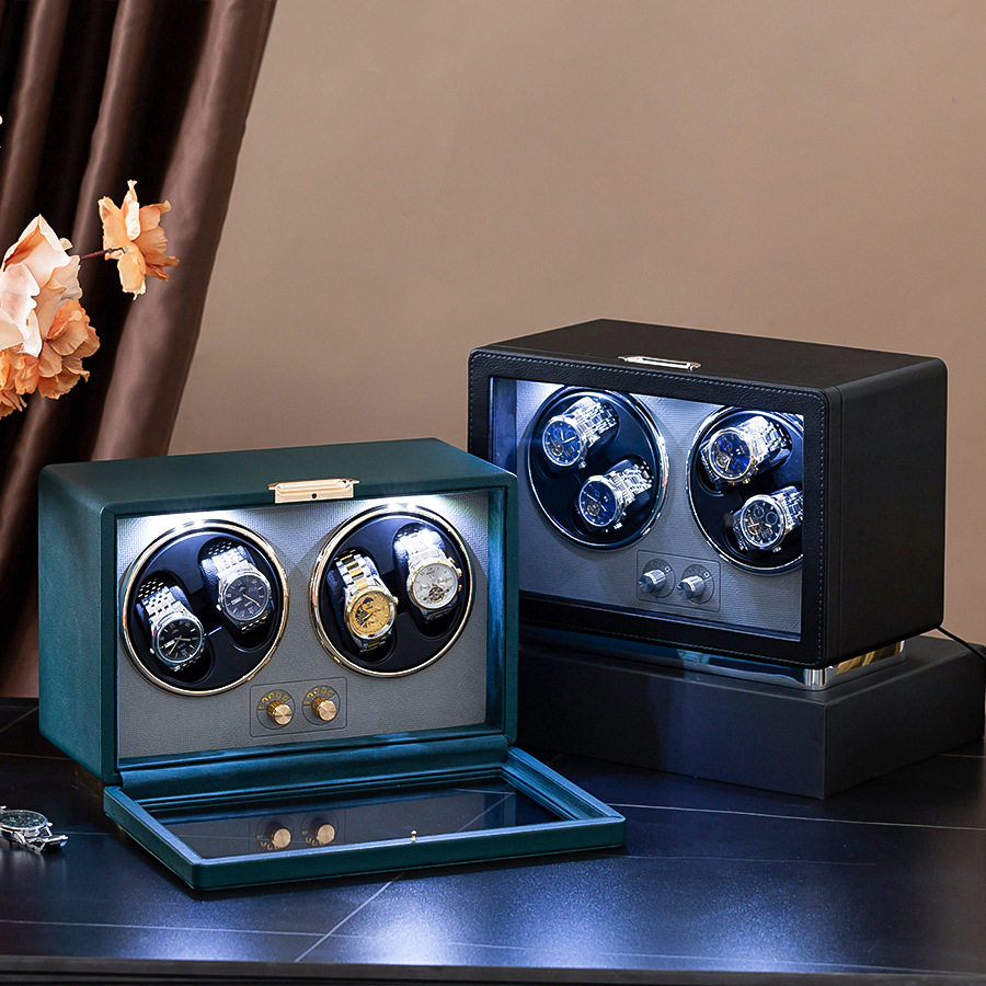 2025 New Product Watch Shaker Vertical Double-Head Four-Head Two-Head Watch Turner Mechanical Watch Shaker Watch Storage Box