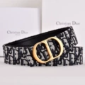 Gold buckle black belt