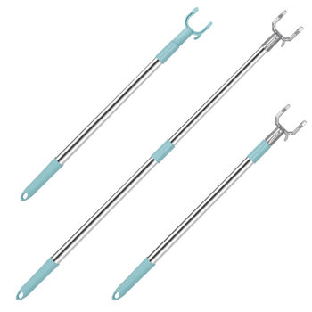 Clothes Drying Rod for Home Use, Clothes Hanger Rod, Clothes Rack Rod, Telescopic Clothes Picker Rod, Clothes Rack Rod, Clothes Hanger Fork