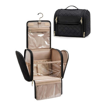 Hot Toiletry Bag Travel Cosmetic Bag with Hook Waterproof Toiletry Accessories Brush Sponge with Handle with Hook