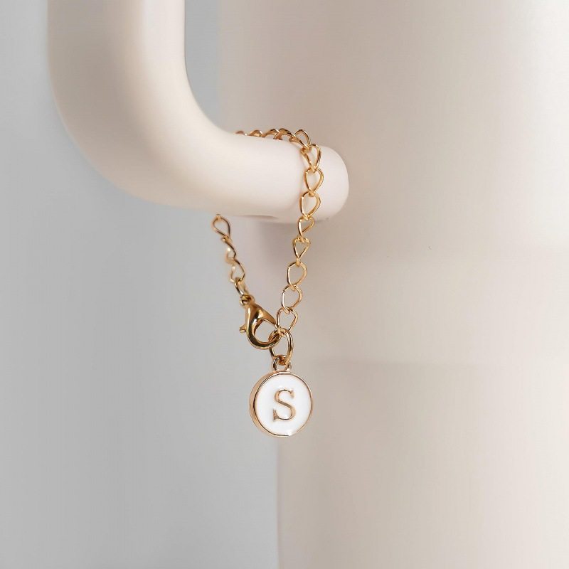 Keychain Backpack Cup Accessories Chain with Lobster Clasp Hanging English Letters Stanley Cute Jewelry Pendant