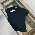 E fish polo shirt black