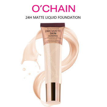 Ochain Cross-Border Liquid Foundation Conceals Blemishes, Long-Lasting, Non-Removable, Non-Sticky, Non-Removable, Oil-Control Matte Liquid Foundation for Oily Skin