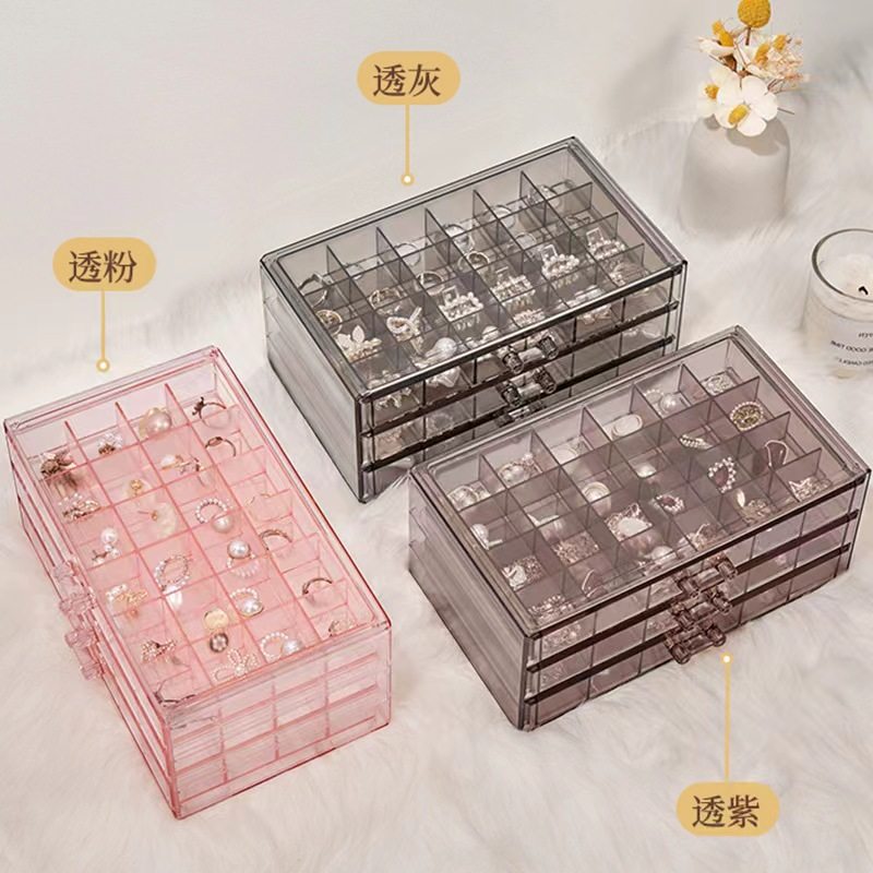 Nail jewelry storage box ring stud earrings jewelry internet celebrity drawer box jewelry storage rack display stand factory direct supply