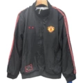 Man L Retro Black Embroidered Windbreaker