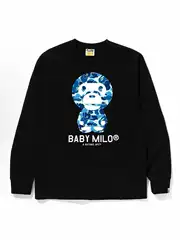 Cross-Border Supply Export Wholesale Trendy Brand Bape Ape Head Long-Sleeved T-Shirt Heavyweight Shark Top Bottoming T-Shirt 1