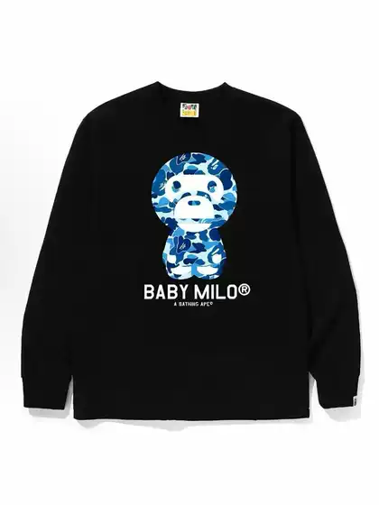 Cross-Border Supply Export Wholesale Trendy Brand Bape Ape Head Long-Sleeved T-Shirt Heavyweight Shark Top Bottoming T-Shirt 1