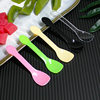 Disposable Spoon Snowball Digging Spoon Plastic Transparent Ice Cream Spoon Ice Cream Yogurt Pudding Spoon Separate Packaging