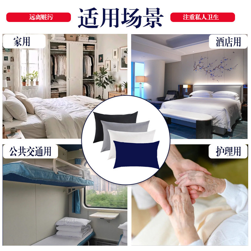 Clearance Sale: Manufacturer's Washed Cotton Waterproof Pillowcase, Breathable and Soft Pillow Core Protector, Sweat-Proof and Saliva-Proof Pillowcase for Dropshipping