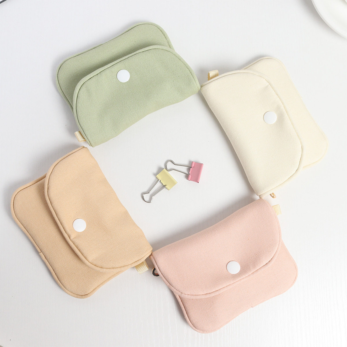 Simple Coin Purse Ic Card Holder Korean and Japanese Style Coin Pouch Student Small Bag Driver's License Small Storage Bag Trendy Card Holder