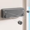 Double retractable clothesline indoor non-perforated balcony invisible shrink clothes-drying artifact toilet clothes-drying rack wire rope