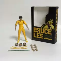 Kung Fu Superstar Bruce Lee Super Movable Nunchaku Jeet Kune Do Hand Model Boxed Ornaments Ready for Sale