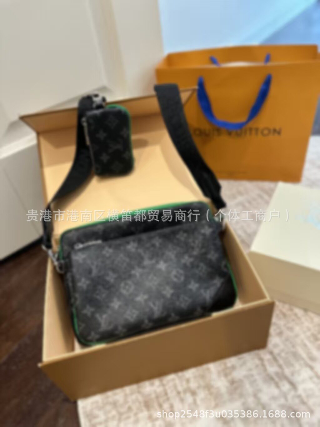 黒花と緑の3-in-1セット