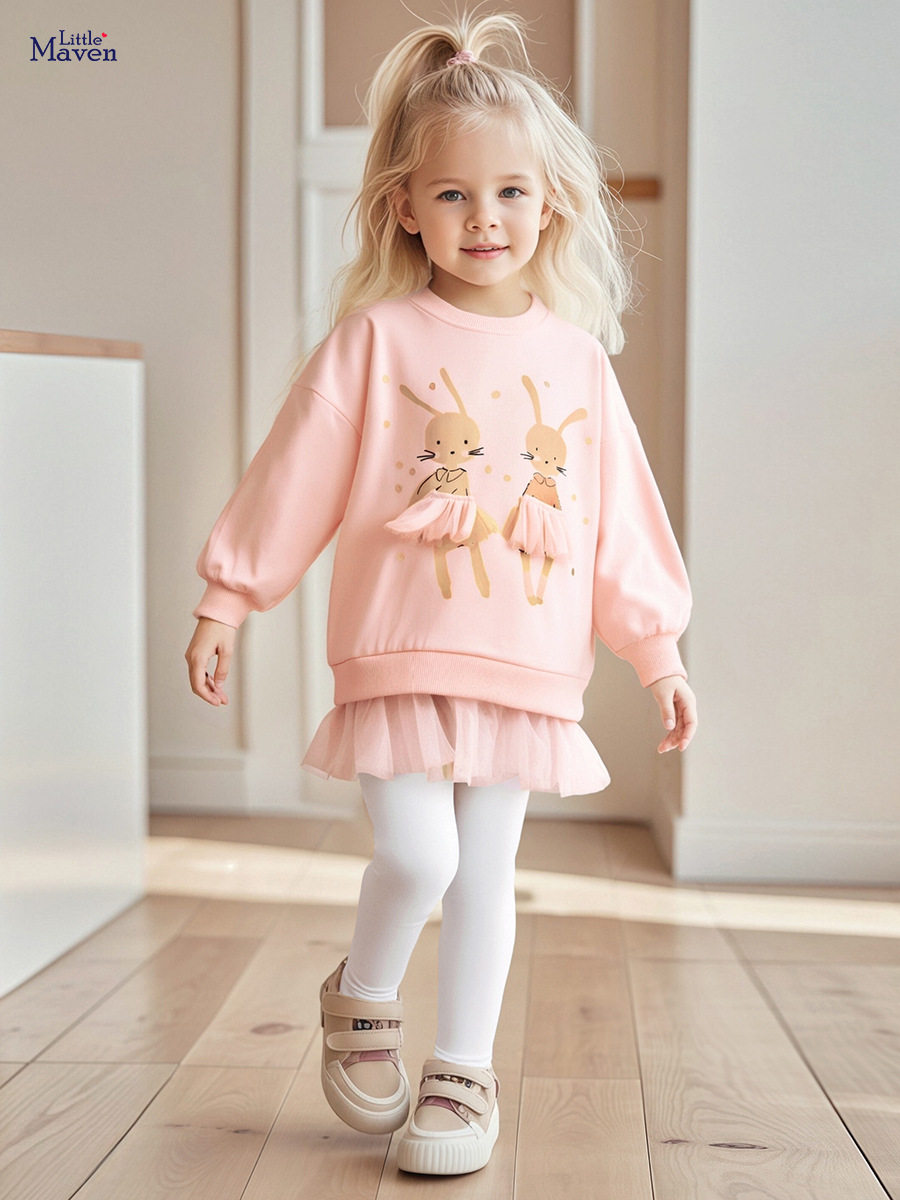 [Style] Kids' Set, New Autumn Girls' Outfit, Cartoon Cute Kids' Set